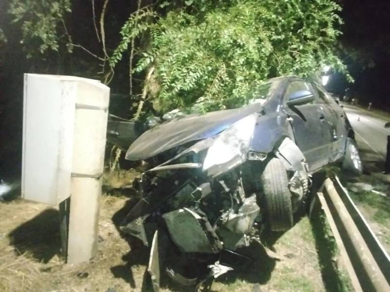 ☄ Легковушка съехала с дороги в Благодарненском округе: один погиб, двое ранены
