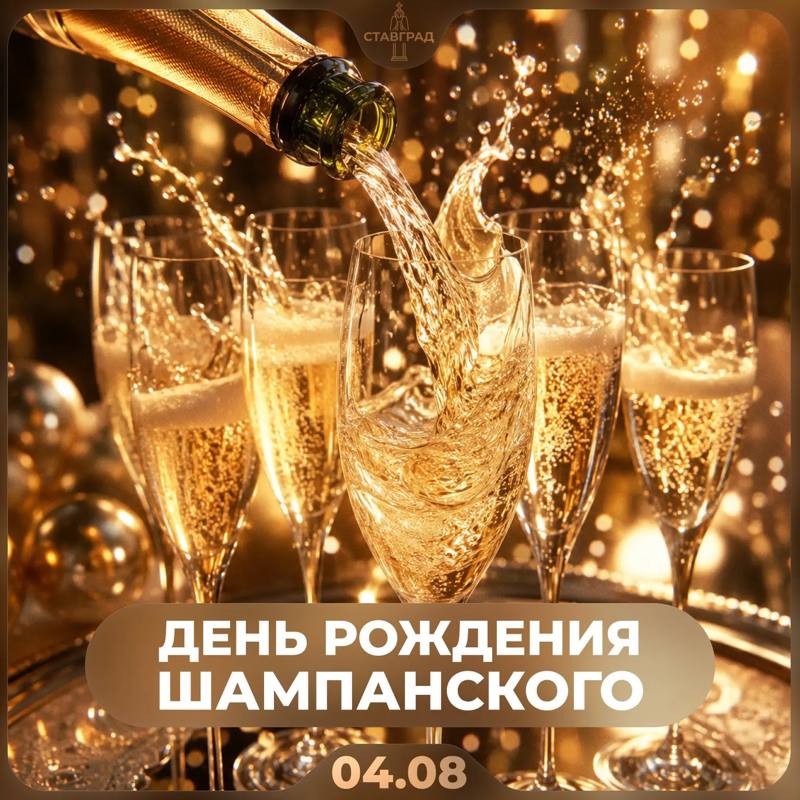 🤩Сегодня — День рождения шампанского
