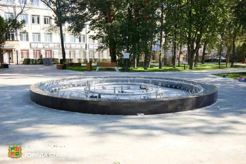 🌳Благоустройство сквера возле лицея №8 в Ставрополе выходит на финишную прямую