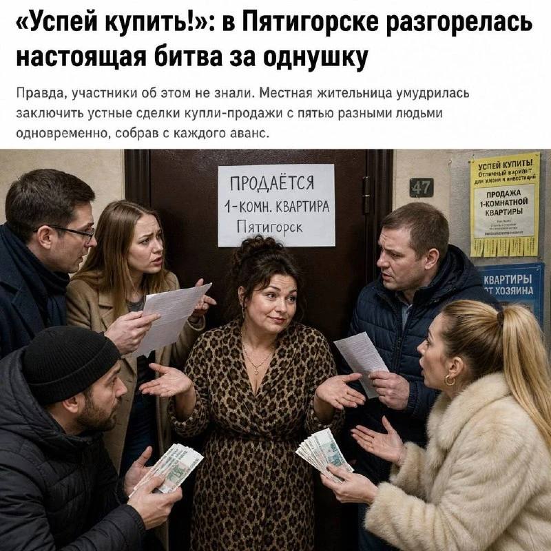 ​😠«Успей купить!»: в Пятигорске разгорелась настоящая битва за однушку