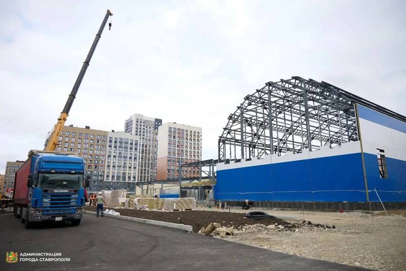 ​🦭На строительной площадке будущего плавательного комплекса в Ставрополе кипит работа