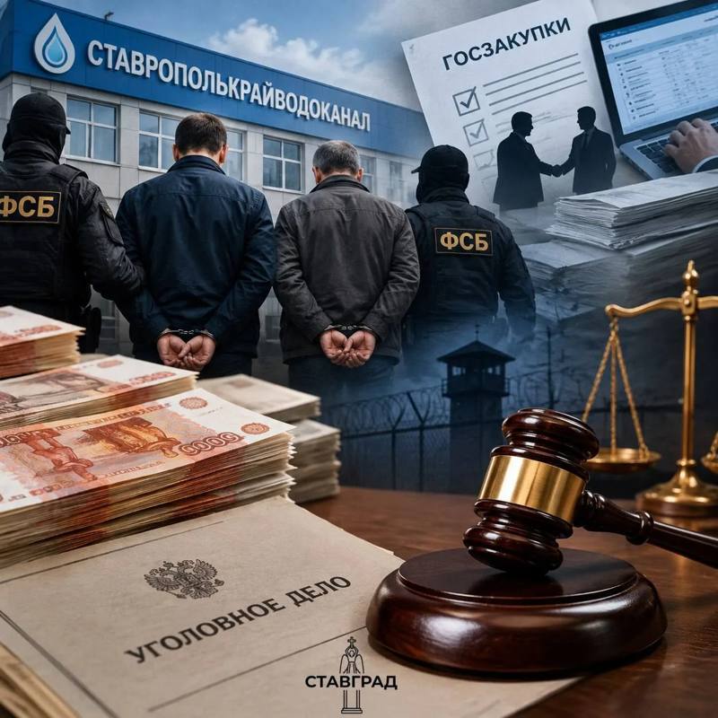 Руководитель «Ставрополькрайводоканала» осужден за хищение более 100 млн рублей