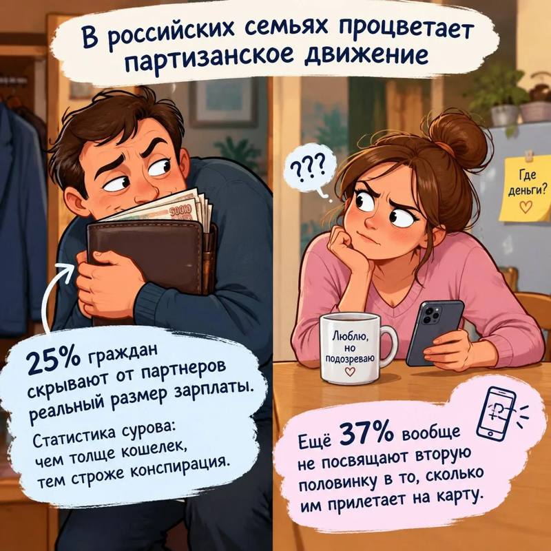 В российских семьях процветает партизанское движение