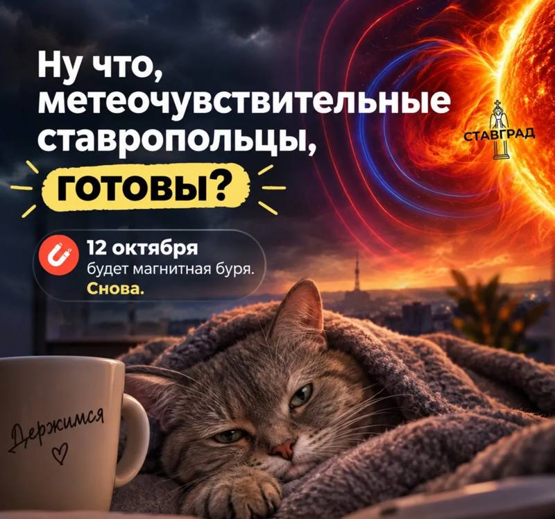 Ставропольцев предупредили о магнитной буре