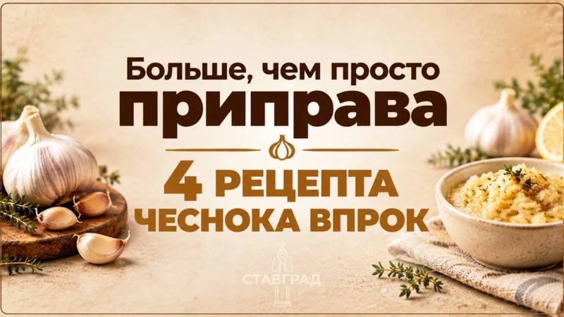 Чеснок в холодное время года — продукт номер один для иммунитета