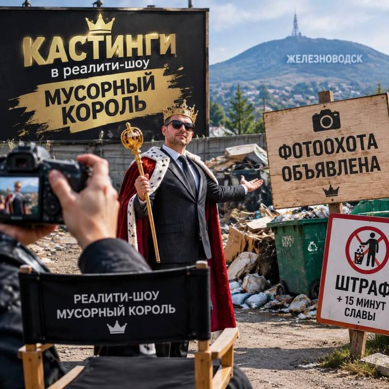 Кастинги» в реалити-шоу «Мусорный король» стартовали в Железноводске