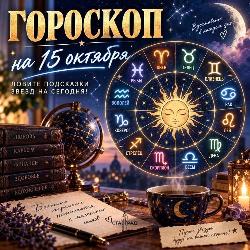 Гороскоп на 15 октября от Ставграда