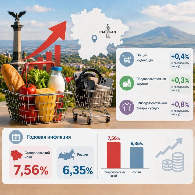 Инфляция в крае обогнала общероссийскую