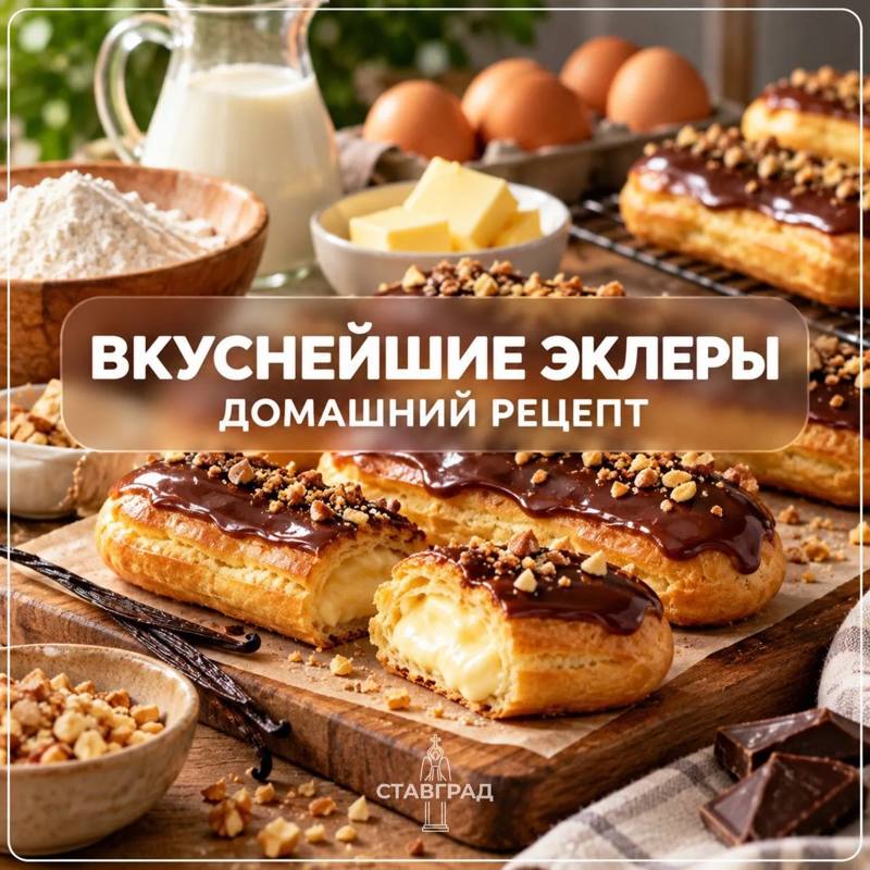 Рецепт идеальных эклеров от редакции Ставграда