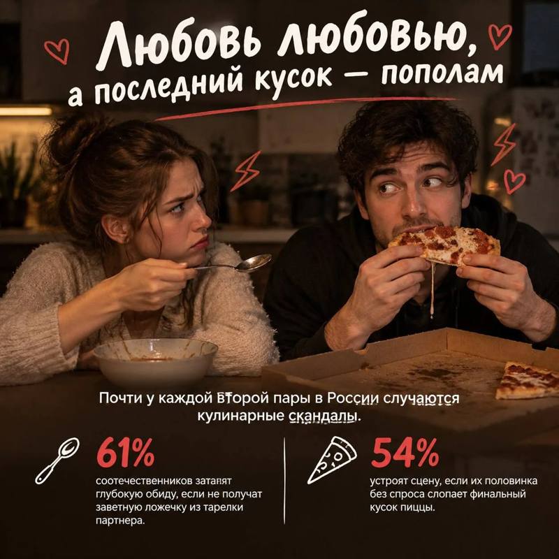 Любовь любовью, а последний кусок — пополам